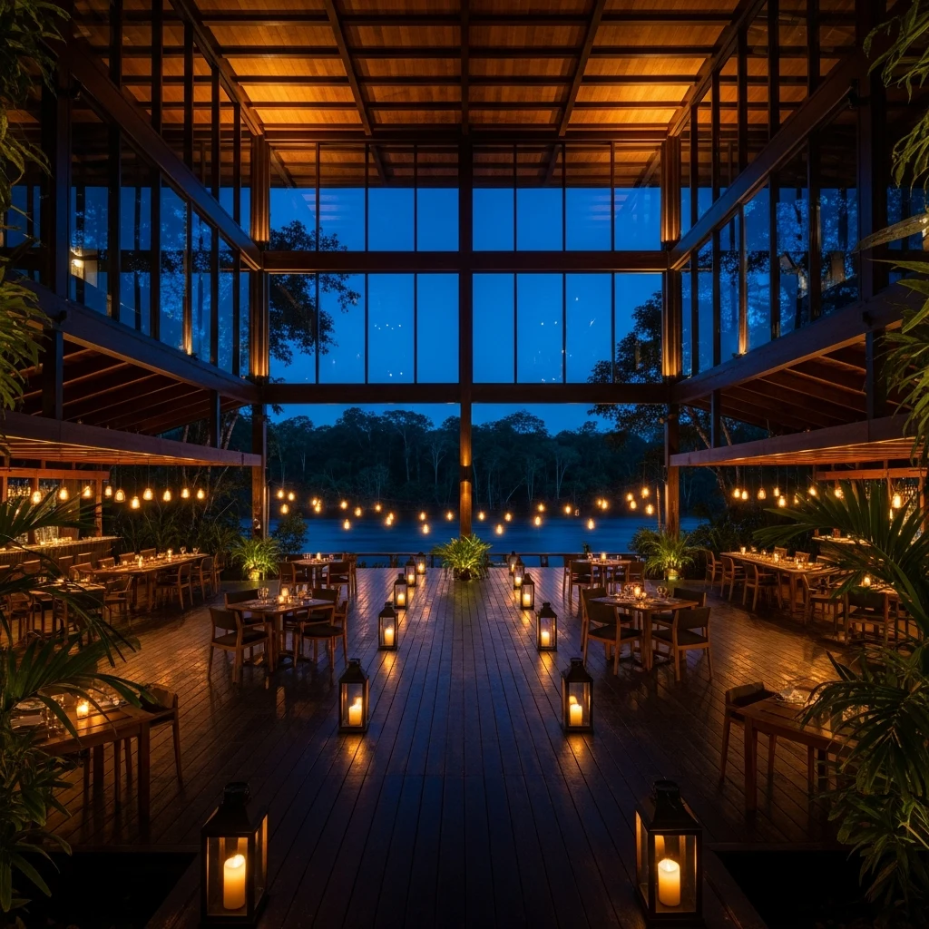 Terraço sobre o rio